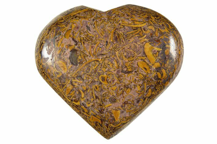 Polished Miriam Jasper Heart - India #343137